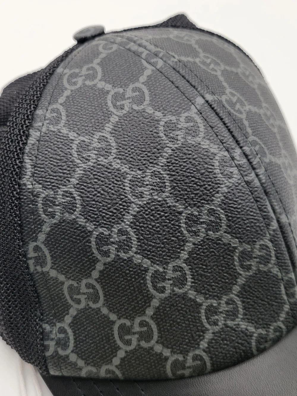 GUCCI GG Supreme Monogram Baseball Hat S Black, Authentic, NWT.!!!